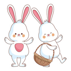 Happy farm animals cartoon