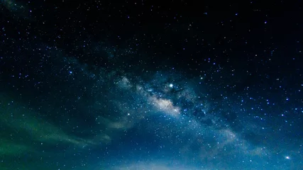 Fototapeten Milchstraße mit Sternen und Raum im Universum Hintergrund in Thailand © Meawstory15Studio
