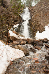 Garden Creek Falls with stream in the foreground.