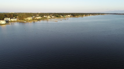 Fototapeta premium Albemarle Sound View Bay Drive Kill Devil Hills at Sunset