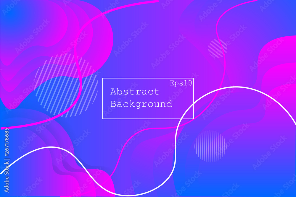 Poster geometric background with dynamic shapes composition. eps 10