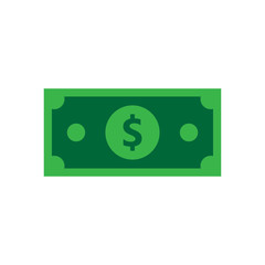Cash Icon in Trendy Colored Style Isolated on white Background. Money Symbol for Your Website Design, Logo, App, UI. Dollar Money. Vector Illustration, EPS10.