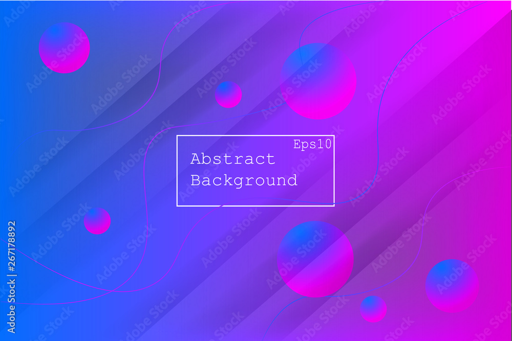 Wall mural geometric background with dynamic shapes composition. eps 10