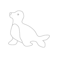 Seal illustration outline