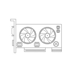 video card outline