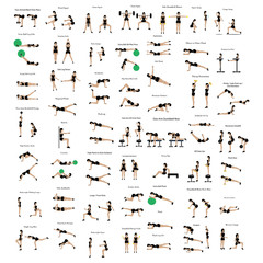Workout exercise illustration