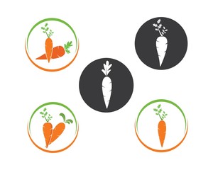 carrot logo icon vector illustration design