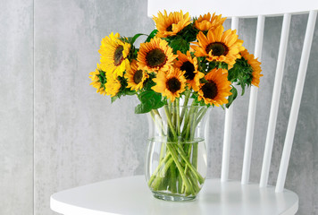 Bouquet of sunflowers.