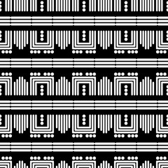 Trendy seamless pattern designs. The shapes of stripes and polka dots. Vector geometric background. Can be used for wallpaper, textile, invitation card, wrapping, web page background.