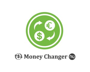 money changer logo icon vector