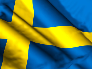 Sweden flag background