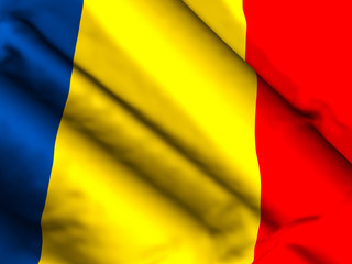 Romania flag background