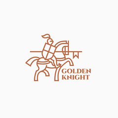 Golden knight logo