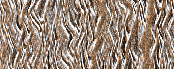 Fototapeta premium Snow white tree roots texture background