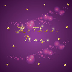 abstract background with stars mother day