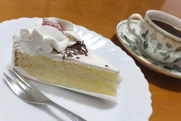  Short cake and black coffee