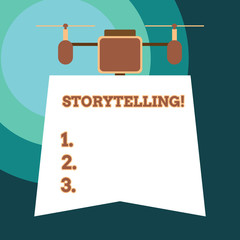 Handwriting text Storytelling. Conceptual photo activity writing stories for publishing them to public