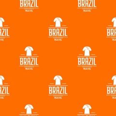 Fototapeta premium Brazil team pattern vector orange for any web design best