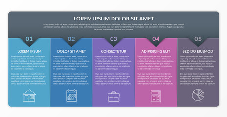 Infographic Template with 5 Steps
