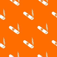 Cigar pattern vector orange for any web design best