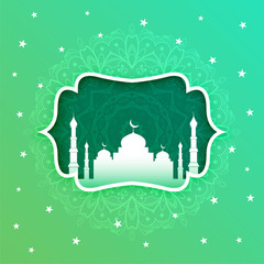 beautiful mosque decorative design background