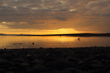 golden hour on the beach