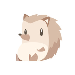 Cartoon hedgehog vector isolated illustration