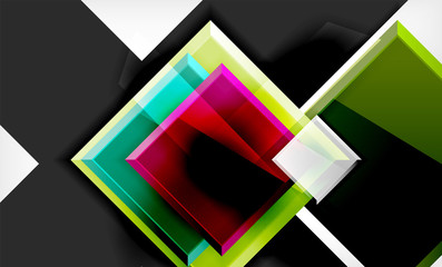 Colorful square and rectangle blocks background