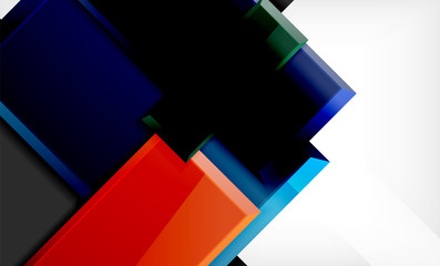 Color squares futuristic abstract background