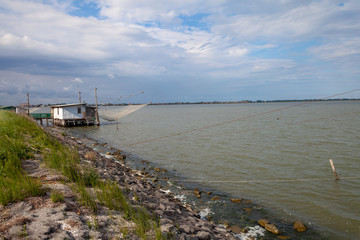 delta of the river po emilia romagna and veneto north italy