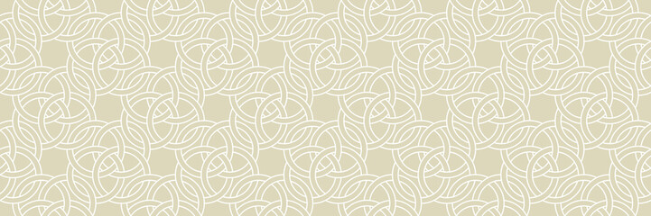 White abstract seamless pattern on olive green background