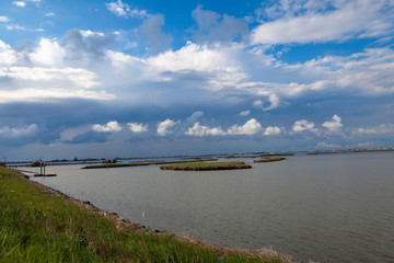 delta of the river po emilia romagna and veneto north italy