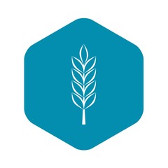 Wheat spike icon. Simple illustration of wheat spike vector icon for web
