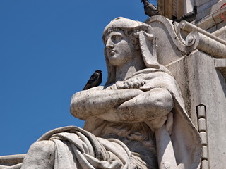 Monument Restauradores in Lisbon - Portugal