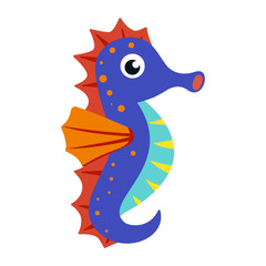 seahorse isolated on white background © surachet99