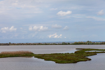 delta of the river po emilia romagna and veneto north italy