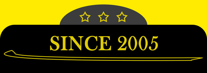 Since 2005 sign logo emblem symbol