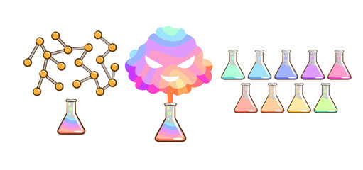 chemistry vector graphic clipart design