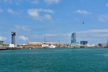 Fototapeta na wymiar Hafen von Barcelona