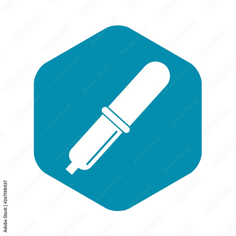 Aufkleber pipette icon. simple illustration of pipette vector icon for web