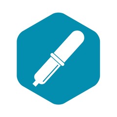 Pipette icon. Simple illustration of pipette vector icon for web
