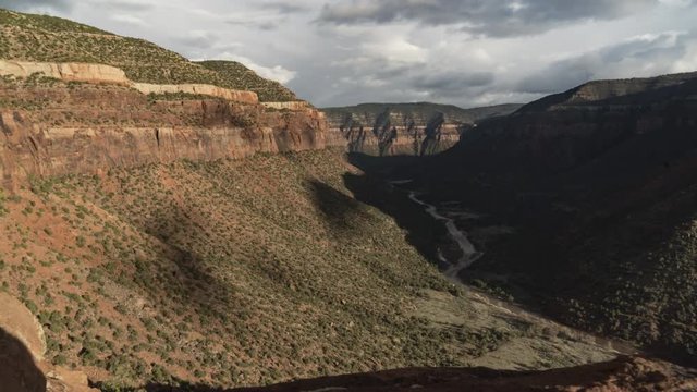 Timelapse Dolores River Canyon Colorado