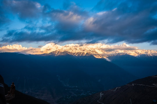 Meili Snow Mountain the most beautiful snow mountain in Deqin, Yunnan, China