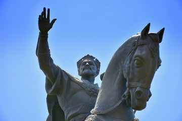 Statue of Amir Timur in Tashkent, Uzbekistan.