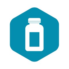 Medicine jar icon. Simple illustration of medicine jar vector icon for web