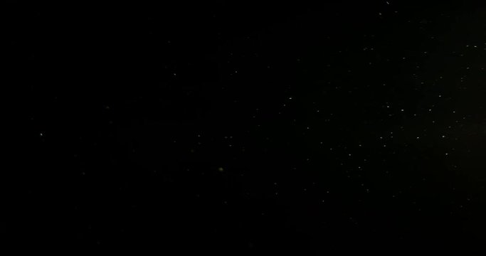 Flight Of Gold Dust Particles