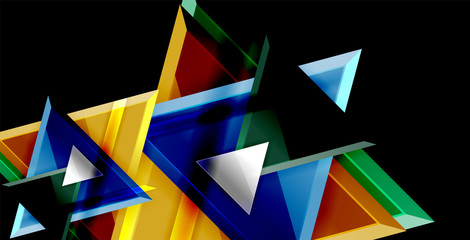Triangle abstract background
