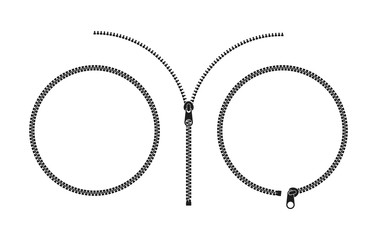 Zipper. Vector illustration. Isolated zip on white background © Aleksei_7799