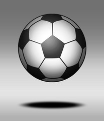 Fototapeta premium 宙に浮かぶサッカーボール