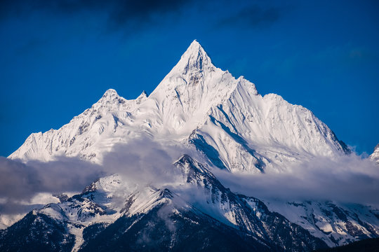 Meili Snow Mountain the most beautiful snow mountain in Deqin, Yunnan, China